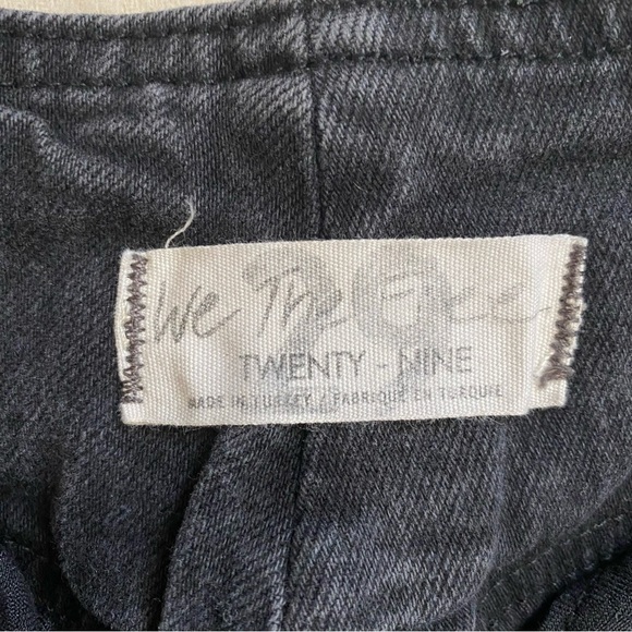 We The Free High Rise Button Fly Jeans Black Denim Women’s Size 29 - Picture 6 of 12